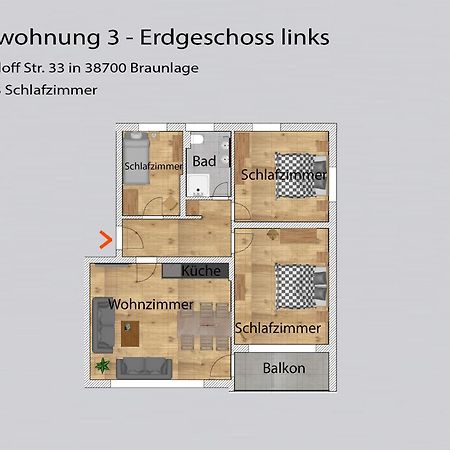 Auszeit-Im-Harz Haus 3 Wohnung 3 Braunlage Exterior photo